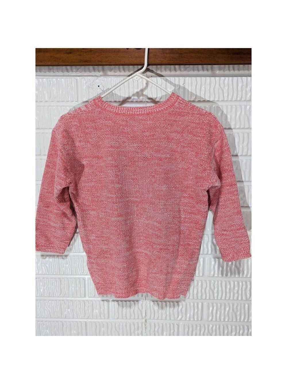 J Crew Women's Pink Knitted 3/4 Sleeve Sweater Size Extra Small - Picture 2 of 4